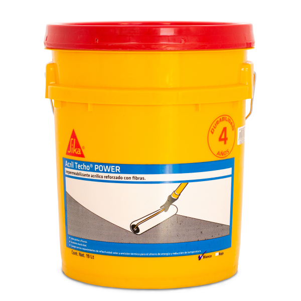 Acril Techo Power 4 años Blanco - Cubeta 19L (21.47Kg)